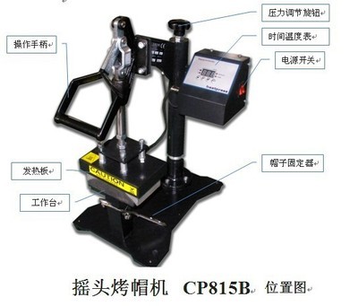 CP815B熱轉印搖頭烤帽機 高效印制廣告帽的工藝新選擇